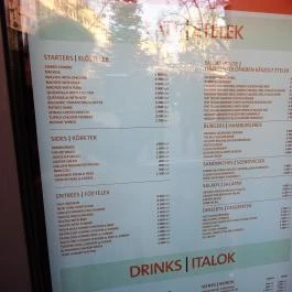 Hard Rock Cafe Budapest, Budapest - Étlap/itallap