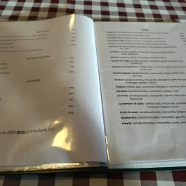 Hársfa Bisztró, Zalakaros - Étlap/itallap