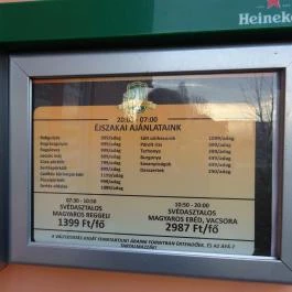 Hatvanas Fogadó Hort - Étlap/itallap