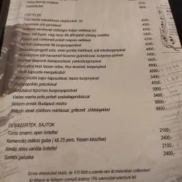 Király100 Gastro Corner Budapest - Étlap/itallap