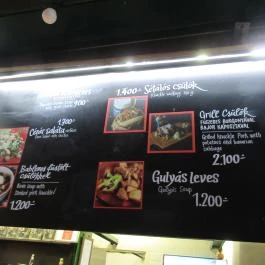 Haxen Piac - Belvárosi Piac Budapest - Étlap/itallap