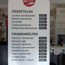 Hekkmester Budapest - Étlap/itallap