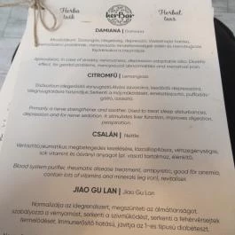 HerBar Budapest - Étlap/itallap
