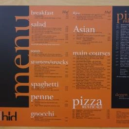 Híd Bistro Budapest - Étlap/itallap