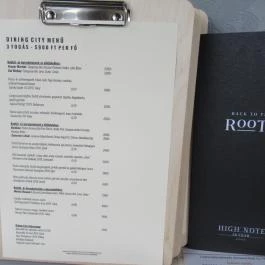 High Note SkyBar Budapest - Étlap/itallap