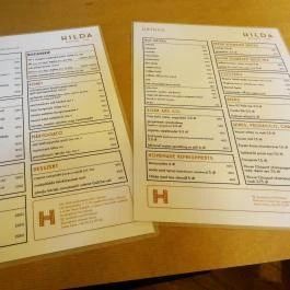 Hilda Budapest - Étlap/itallap