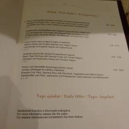 LÁNG Bistro & Grill, Budapest - Étlap/itallap