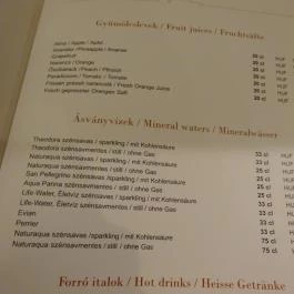 LÁNG Bistro & Grill, Budapest - Étlap/itallap