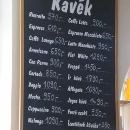 Hinta Bistro Budapest - Étlap/itallap