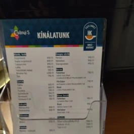 Hircz Kávéház Budapest - Étlap/itallap