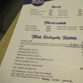 Hisztéria Kávézó & Fagyizó - WestEnd City Center, Budapest - Étlap/itallap