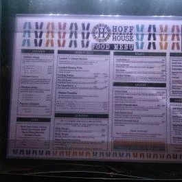 Hoff House Budapest - Étlap/itallap