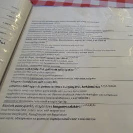 Horgásztanya Étterem Budapest - Étlap/itallap
