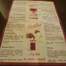 Caffé Spa Zalakaros - Étlap/itallap