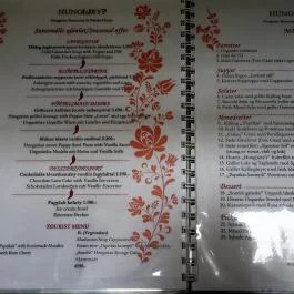Hung(a)ry Étterem & Pálinkaház Budapest - Étlap/itallap