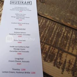 Husikám - Belvárosi Piac, Budapest - Étlap/itallap