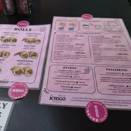 Ichigo Budapest - Étlap/itallap