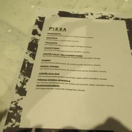 IGEN Pizza - Margit körút Budapest - Étlap/itallap
