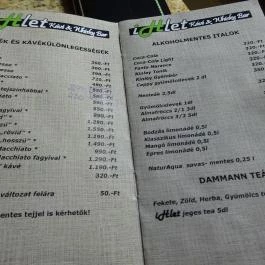 Ihlet Kávé & Whisky Bar Budapest - Étlap/itallap