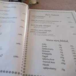 Il Caminetto Pizzeria & Ristorante, Gyöngyös - Étlap/itallap
