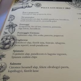 Il Giardino, Budapest - Étlap/itallap