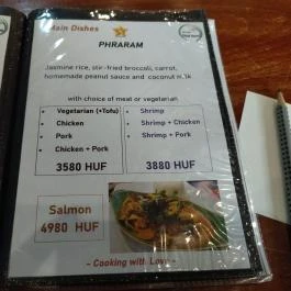 Im-oon Thai Food Budapest - Étlap/itallap