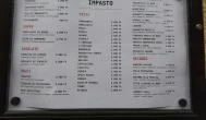 Impasto Ristorante Budapest - Étlap/itallap