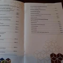 Impresszó Klub-Étterem Miskolc - Étlap/itallap