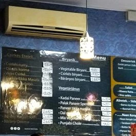 Kashmiri Büfé Buda Budapest - Étlap/itallap