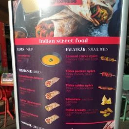 Indigo Express - Indian Street Food Budapest - Étlap/itallap
