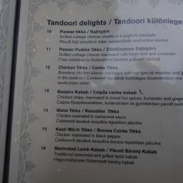 Indigo Étterem - Pest Budapest - Étlap/itallap