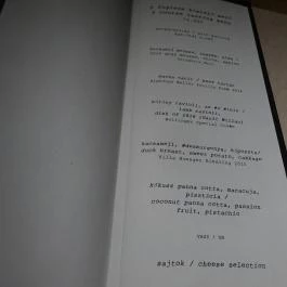 Innio Wine Bar Budapest - Étlap/itallap