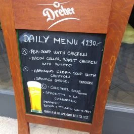 Input Bar & Bistro Budapest - Étlap/itallap