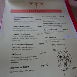 Input Bar & Bistro Budapest - Étlap/itallap