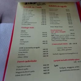 Input Bar & Bistro Budapest - Étlap/itallap