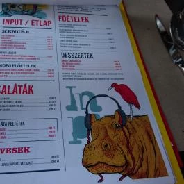Input Bar & Bistro Budapest - Étlap/itallap