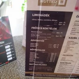 Írottkő Hotel étterme Kőszeg - Étlap/itallap