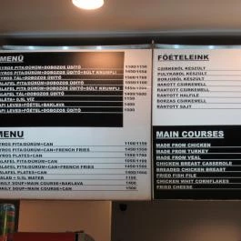 Istanbul Kebab - Keleti Pályaudvar Budapest - Étlap/itallap