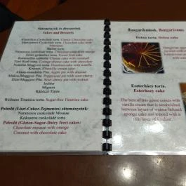 István Cukrászda, Budapest - Étlap/itallap