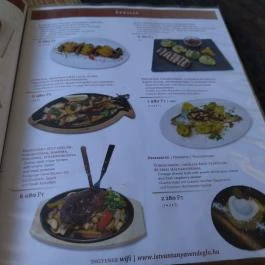 István Tanya Vendéglő Budapest - Étlap/itallap