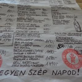 Itt Vagyok Café & Grill Budapest - Étlap/itallap