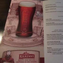 Jack Doyle's Irish Pub & Restaurant Budapest - Étlap/itallap