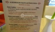 Jakó Cukrászda és Étterem Kecskemét - Étlap/itallap