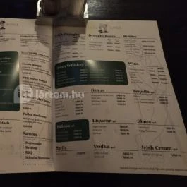 James Joyce Irish Bar & Gastro Budapest - Étlap/itallap