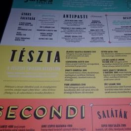 Jamie Oliver's Italian Budapest - Étlap/itallap