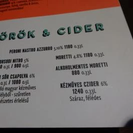 Jamie Oliver's Italian Budapest - Étlap/itallap