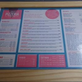 Jamie's Pizzeria - Gozsdu Udvar Budapest - Étlap/itallap