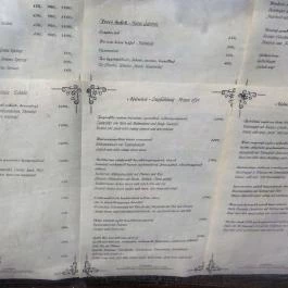 János Pince Étterem Balatonberény - Étlap/itallap