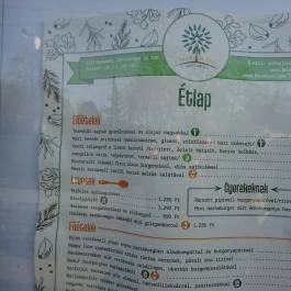 Jardinette Kertvendéglő Budapest - Étlap/itallap