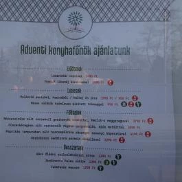 Jardinette Kertvendéglő Budapest - Étlap/itallap